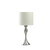 24 5 In Bailey Brushed Silver Modern Candlestick Metal Table Lamp Hbl2684 By Ore