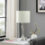 24.5" In Bailey Brushed Silver Modern Candlestick Metal Table Lamp HBL2684 By Ore