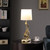 24" In Wildlife Old World Gold Capuchin Monkey Polyresin Table Lamp HBL2751 By Ore
