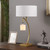 28.5" In Contemporary Dual Gold Arc With Hanging Pendelum Lamp Metal Table Lamp HBL2773 By Ore