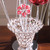 20.75" H 3 G4 Led Aluminum 4 Red Roses 6 Petal Floral 2 Red/Silver Flower Bud On A Trumpet Vase Table Lamp HBL2503 By Ore