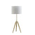 35.5" - 25.75"H Adjustable Hieght Brass/Shiny Gold Modern Tripod Table Lamp HBL2812 By Ore
