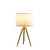 35.5" - 25.75"H Adjustable Hieght Brass/Shiny Gold Modern Tripod Table Lamp HBL2812 By Ore