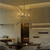 29"L X 15"W X 37.5"H 4 Led Matte Black Atom Brass Metal Pendant HBL7018 By Ore