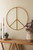 Seagrass And Iron Wall Hanging Peace Sign Pack Of 2 A6611K By Kalalou