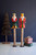 Painted Metal And Wood Nutcrackers Set Of 2 Nba2474 By Kalalou