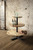 Round Three Tiered Mango Wood And Iron Display Tower Nbh2209 By Kalalou