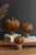 Recycled Metal Pumpkins On Wooden Bases Set Of 3 Nbr1184 By Kalalou