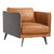 Moes Home Messina Leather Arm Chair Cognac PK-1096-23