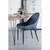 Moes Home Lapis Dining Chair Dark Blue (Set Of 2) UU-1001-26