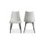 Moes Home Alibi Dining Chair Ivory (Set Of 2) UU-1022-05