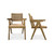 Moes Home Takashi Chair Natural Set Of 2 Fg 1022 24