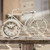 Farmhouse White Bicycle Clock G75013 By Cwi Gifts