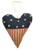 Cwi Americana Heart Ornament Pack Of 2 Gm7716