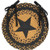 Black Star Braided Chair Pad G01869 By Cwi Gifts