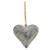 Graywashed Metal Puffy Heart Ornament Small Gm10789 By Cwi Gifts