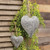 Graywashed Metal Puffy Heart Ornament Small GM10789 By CWI Gifts