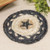 Cwi G54014 Primitive Pewter Star Braided Coaster
