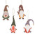 Cwi Gifts G35636 Wooden Winter Gnome Ornaments Set Of 4