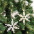 Wood Bead Snowflake Ornament 2 Assorted G35670 By CWI Gifts