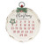 Cwi Gifts G65184 Distressed Christmas Bulb Countdown Calendar With Star Magnet