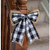 Black & White Buffalo Check & Burlap Bow G14728 By CWI Gifts