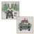 Cwi Gifts G2592960 Led Merry Christmas Gnome Truck Art 2 Assorted Pack Of 2