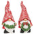 Cwi Gifts G2593780 Carved Look Winter Greenery Resin Gnome 2 Assorted Pack Of 2