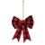 Cwi Gifts Gm11373 Red Black Buffalo Check Bow Clip Ornament