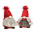 Cwi Gifts Gzoe3065 Mr Or Mrs Red And Grey Gnome 2 Asstd. Pack Of 2