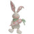 Cwi Gifts Gadc2995 Sitting Fabric Bunny With Plaid Carrot