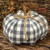 Gray Check Stuffed Pumpkin 8" GCS38330 By CWI Gifts