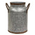 Distressed Metal Ribbed Milk Can Large Ghdy18154L By Cwi Gifts