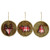 Wooden Plaid Cutout Ornament 3 Asstd Pack Of 3 Gsya2507 By Cwi Gifts