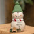 Merry Christmas Resin Snowman W/Green Hat GB13411 By CWI Gifts