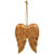 Cwi Gifts Gm29832 Carved Distressed Gold Wood Angel Wings Ornament