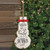 Distressed Metal In The Meadow Snowman Hanger GM30121 By CWI Gifts