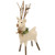 Cwi Gifts Gqht3036 Small Felted White Standing Reindeer Ornament