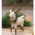 Small Felted White Standing Reindeer Ornament GQHT3036 By CWI Gifts