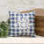 Blue Check Snowflake Pillow 5" G54010 By CWI Gifts
