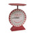 Cwi Gifts G60449 North Pole Baking Company Red Metal Scale