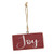 Holiday Script Red Word Ornament 4 Assorted G91118 By CWI Gifts