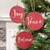 Cwi Gifts G91119 Holiday Script Red Word Round Ornament 3 Assorted Pack Of 3