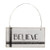 Black & White Stripe Holiday Word Ornament 3 Assorted G91120 By CWI Gifts