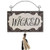 Cwi Gifts Ghy04028 Wicked Damask Wood Hanging Sign
