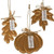 Cwi Gifts Ghy04031 Thankful Grateful Blessed Harvest Metal Ornament 3 Assorted Pack Of 3