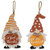 Cwi Gifts Ghy04052 Pumpkin Gnome Wood Ornament 2 Assorted Pack Of 2