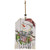 Christmas Snowman Beaded Wood Tag 3 Assorted GHY04210 By CWI Gifts