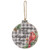 Winter Buffalo Check Wood Ornament 2 Assorted GHY04214 By CWI Gifts