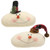 Cwi Gifts Gdxq261422A Winter Tartan Snowman Head 2 Assorted Pack Of 2